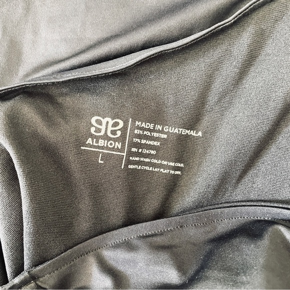 NWT Albion Fit Black Icon Ruched One Piece One Shoulder Swimsuit Bathing Suit - Picture 6 of 10